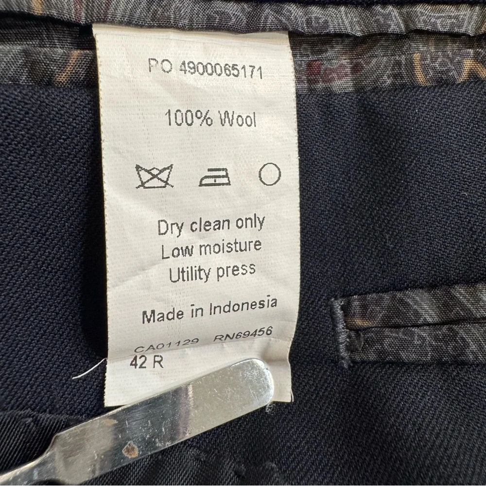 Lauren Ralph Lauren Suit Jacket 2 Button Wool Blue 42R - Picture 7 of 7